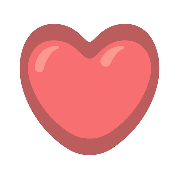 El color lleno de corazón suave
