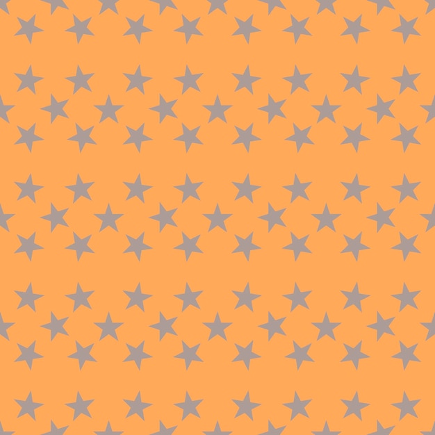 Vector color naranja, gris estrella de patrones sin fisuras. papel de regalo rayado.