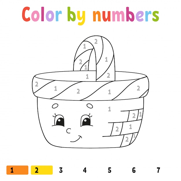 Color por números.