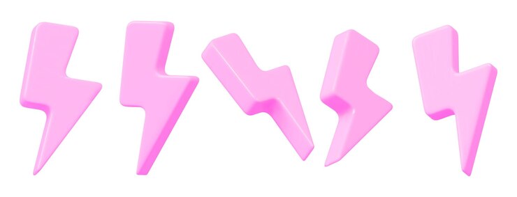 Vector el color rosa de la energía