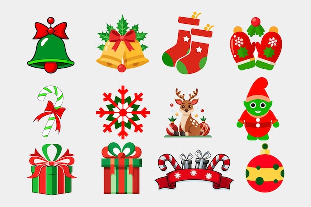 El color de la silueta de Navidad