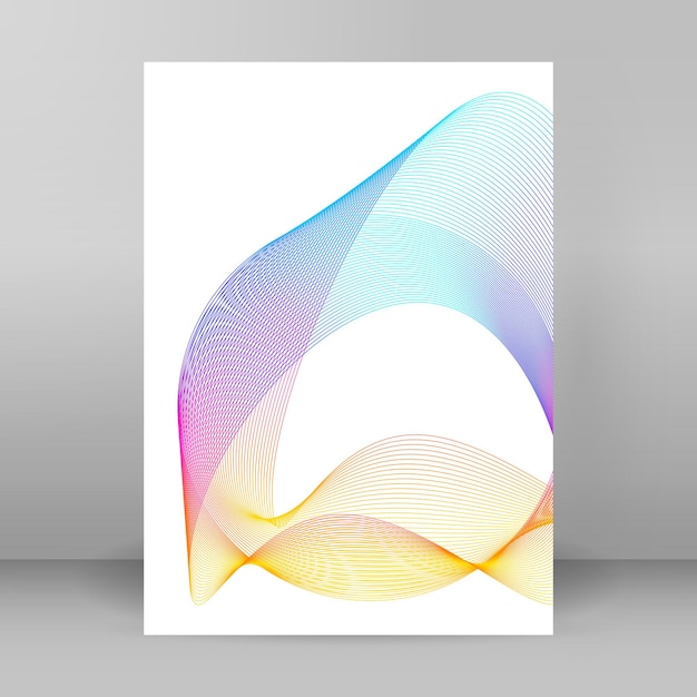 Color suave del arco iris Fondo lineal Elementos de diseño Líneas poligonales Guilloche La capa protectora para la plantilla de diplomas y certificados de billetes Ilustración vectorial EPS 10