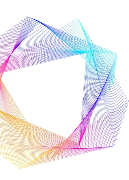 Color suave del arco iris Fondo lineal Elementos de diseño Líneas poligonales Guilloche La capa protectora para la plantilla de diplomas y certificados de billetes Líneas vectoriales EPS10 creadas con la herramienta Mezclar