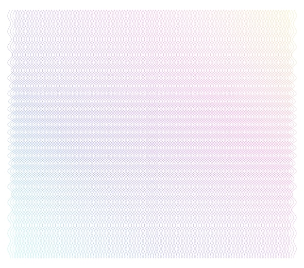 Color suave del arco iris Fondo lineal Elementos de diseño Líneas poligonales Guilloche