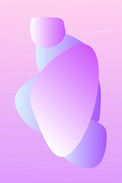 Color suave Romántico Rosa Púrpura Gradiente Textura Resumen Doodle Colorido Doodle Fiesta Póster