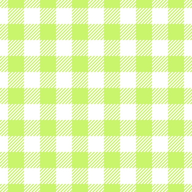 Vector color verde suave gingham chequeado patrón sin costura patrón vichy fondo a cuadros