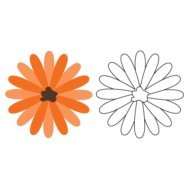 Coloración y dibujo de flores