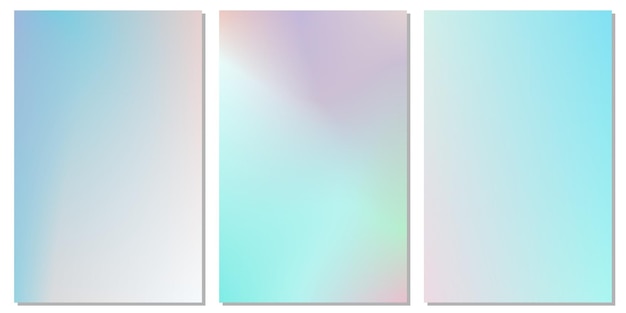 Colore pastel luz borrosa abstracta colección de fondo moderno con gradiente de malla