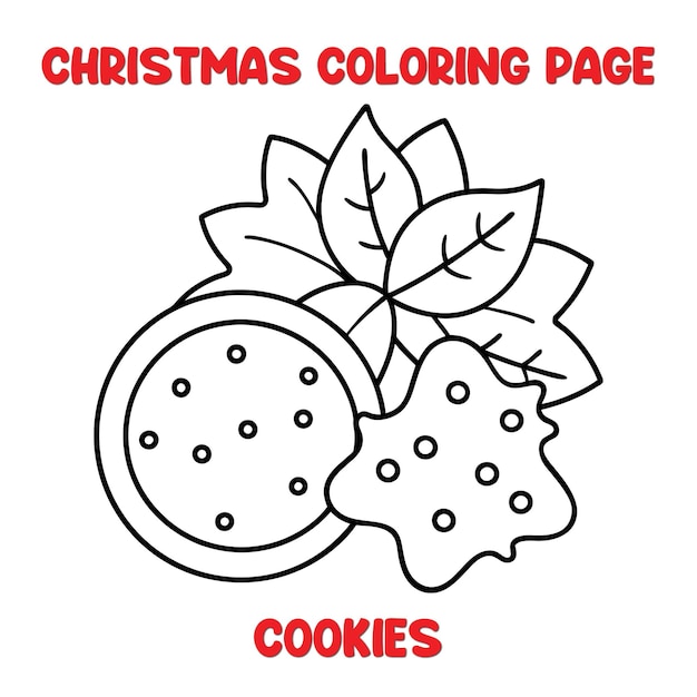 Colorear galletas de Navidad
