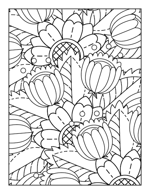 Colorear Mandala De Flores