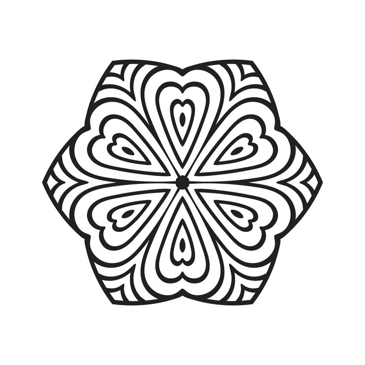 Vector colorear el mandala