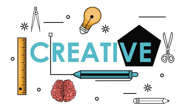 Vector colores e ideas creativas