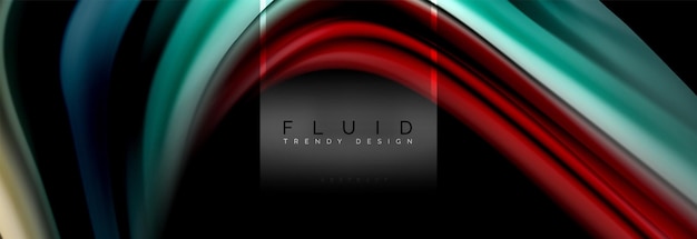 Vector colores fluidos fondo abstracto presentación de tecnología o diseño de portada de folleto web papel tapiz