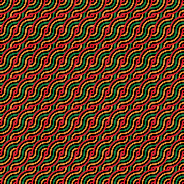 Colores de fondo de patrones sin fisuras colores juneteenth