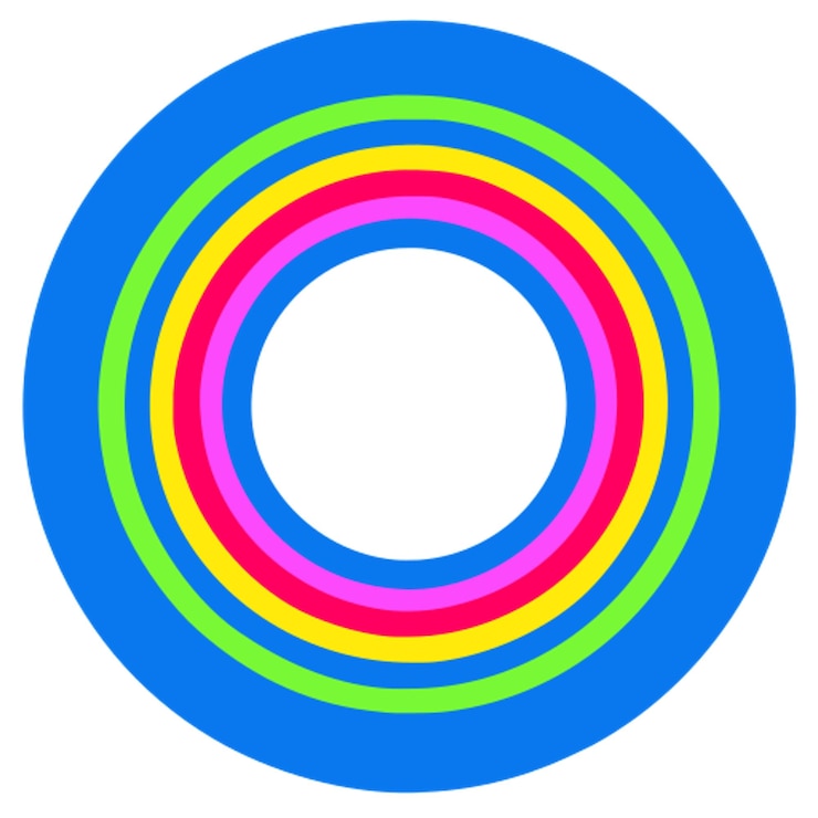 Vector colores del icono del círculo