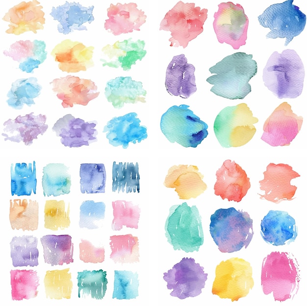 colores mancha tinta trazo colorido pastel salpicaduras áspera creatividad efecto acuarela pintura