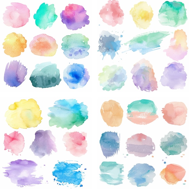 colores mancha tinta trazo colorido pastel salpicaduras áspera creatividad efecto acuarela pintura