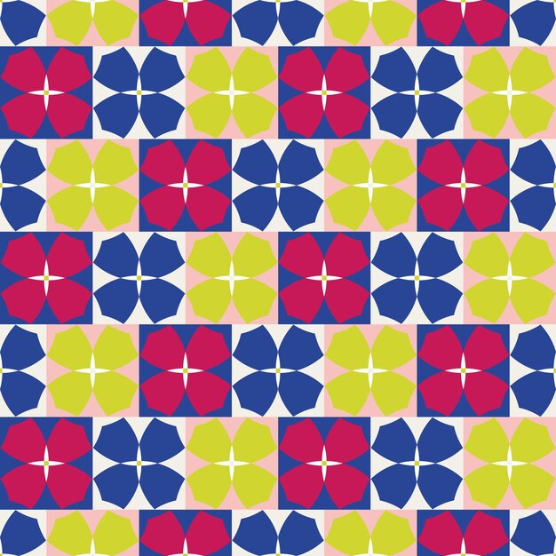 Colores de moda de patrones sin fisuras geométricos retro abstractos perfectos para Allover Print
