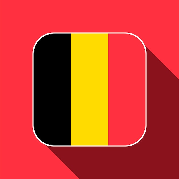 Colores oficiales de la bandera de Bélgica Ilustración vectorial