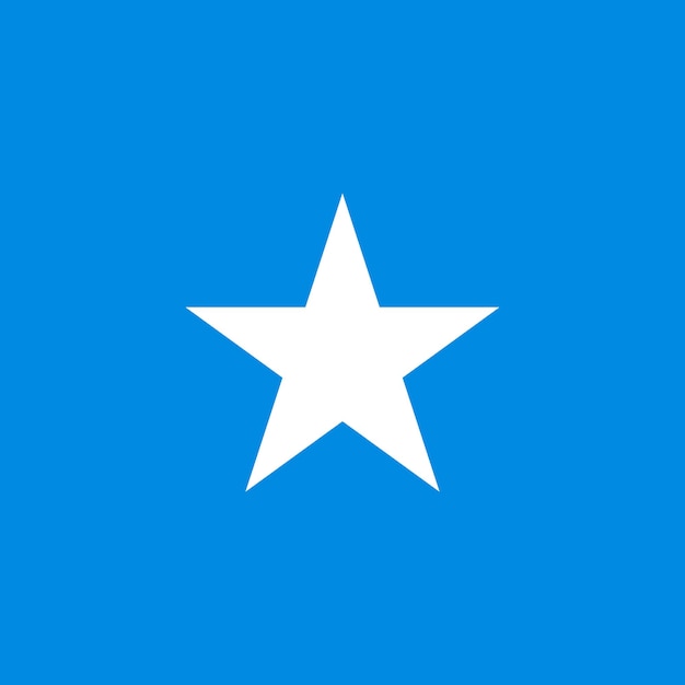 Colores oficiales de la bandera de las islas de Somalia Ilustración vectorial