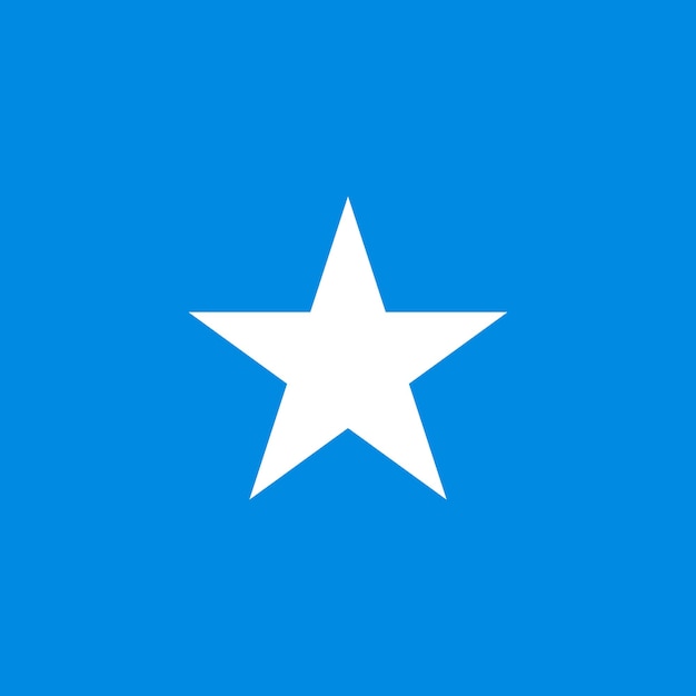 Colores oficiales de la bandera de las islas de Somalia Ilustración vectorial