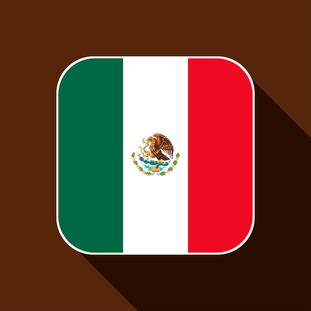 Colores oficiales de la bandera de México Ilustración vectorial