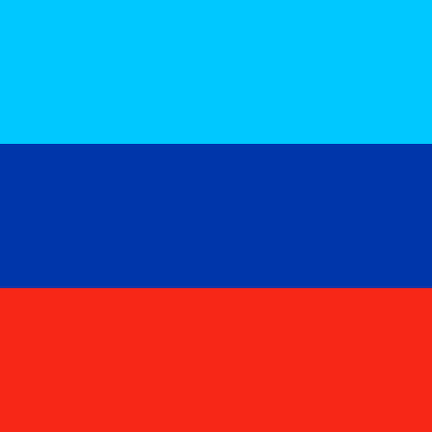 Vector colores oficiales de la bandera de la república de lugansk ilustración vectorial