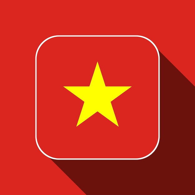 Colores oficiales de la bandera de Vietnam Ilustración vectorial