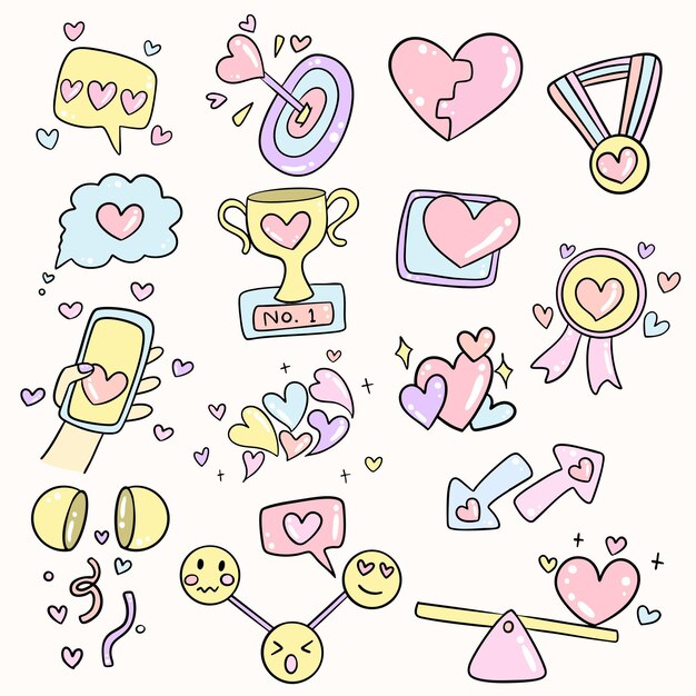 Los colores pastel del día de San Valentín