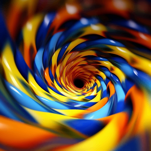 Vector colores remolino espiral curva de movimiento dinámico fantasía flujo futurista efecto de onda fuego artístico