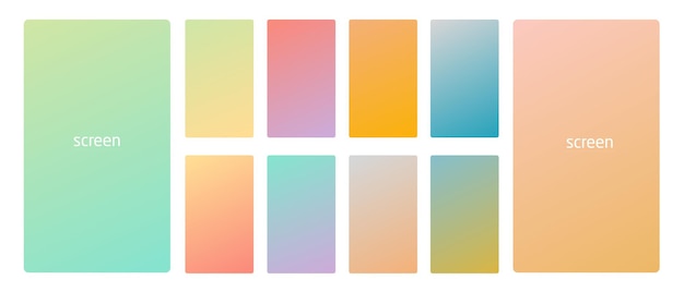 Colores suaves con gradiente pastel vibrante y suave para dispositivos de PC y pantalla de teléfonos inteligentes modernos