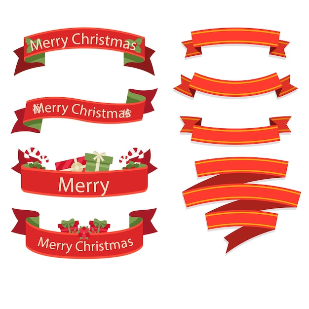 Colores Vector Ribbon Banners Conjunto de Cintas Banner con etiqueta y insignias de calidad Banner s