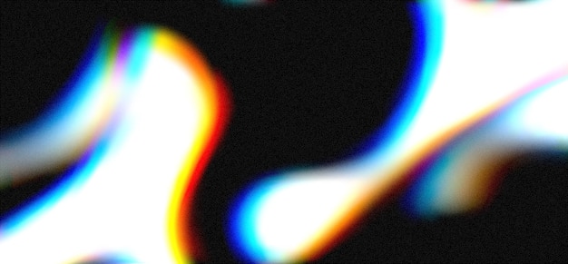 Los colores vibrantes se mezclan con el grano de la película y los efectos de sobreexposición en una creación de fondo abstracto dinámico