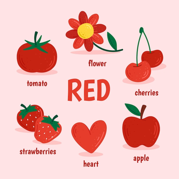 Colores y vocabulario en inglés