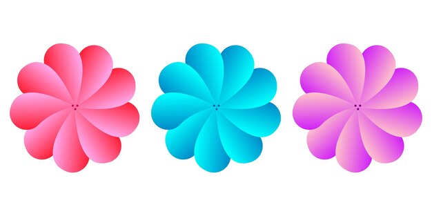 Colorful Abstract Light Shade Flowers