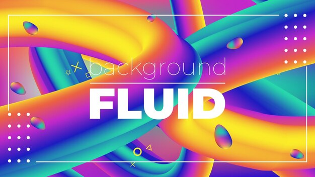 Colorful Fluid Motion Abstract for Presentation Background