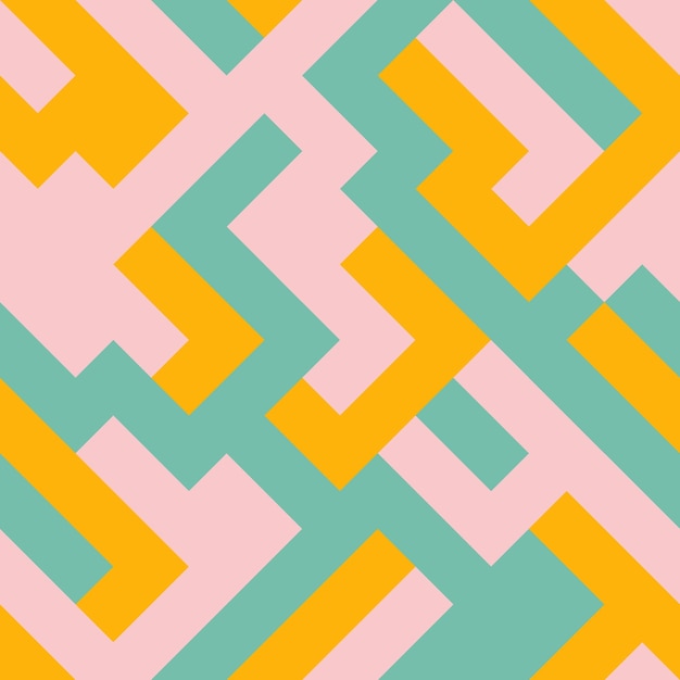 Colorful geometric shapes seamless pattern.