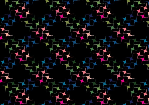 Colorful Geometric Starburst Pattern