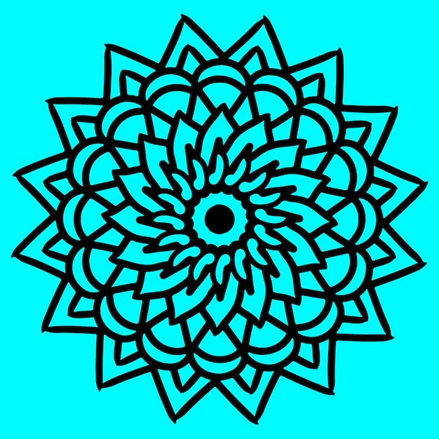 Colorfull Diseño de Vector de Mandala Único Moderno