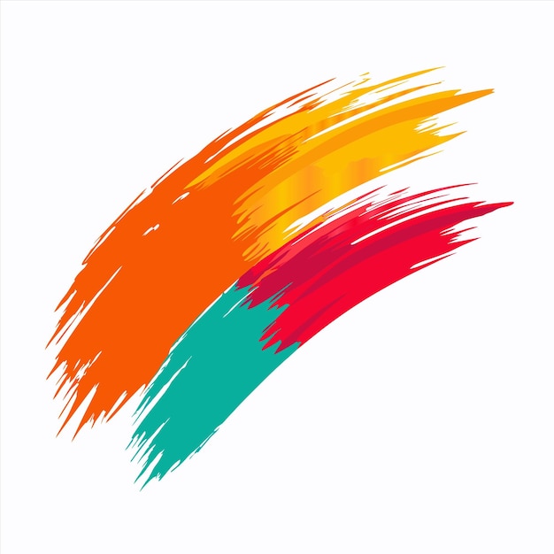 una colorida pintura abstracta de una línea coloreada del arco iris