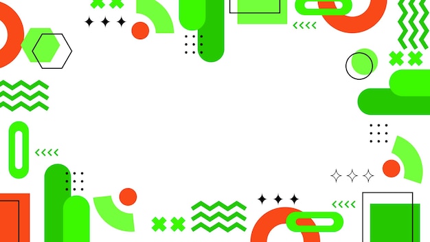 Coloridas formas abstractas Fondo con patrones geométricos de Memphis Ideal para fondos Proyectos de arte y conceptos de diseño moderno Presentación de bandera de portada
