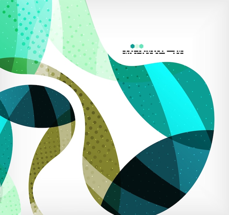 Vector coloridas formas abstractas que fluyen