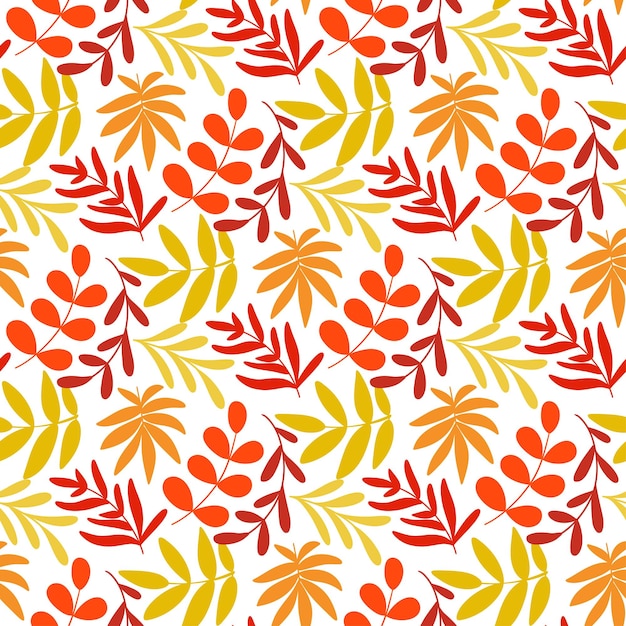 Las coloridas hojas de otoño en el fondo El follaje de otoño naranja rojo y amarillo