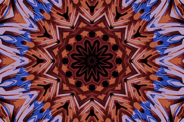 Colorido abstracto mandala vector patrón tribal fondo festivo