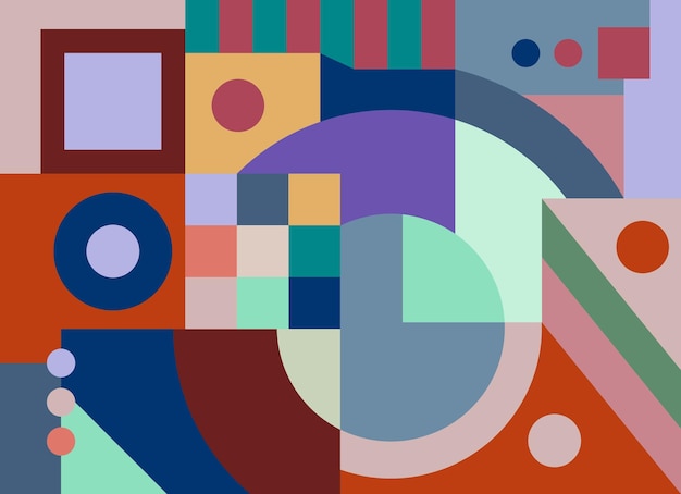 colorido arte abstracto para decoración de paredes