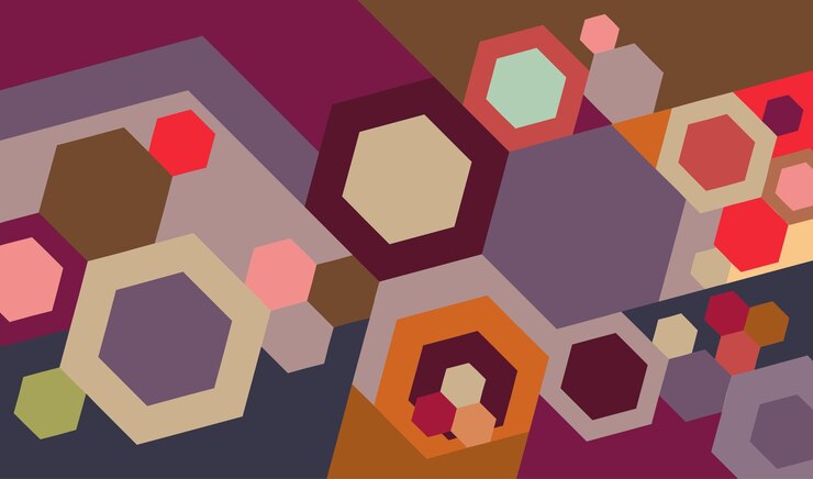 Vector colorido arte abstracto para decoración de paredes