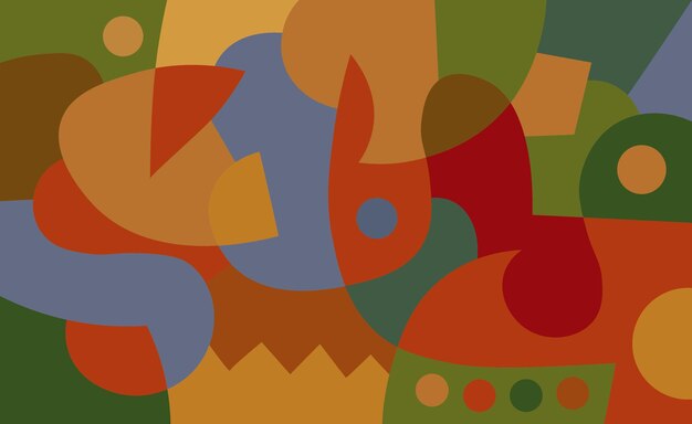 colorido arte abstracto para decoración de paredes