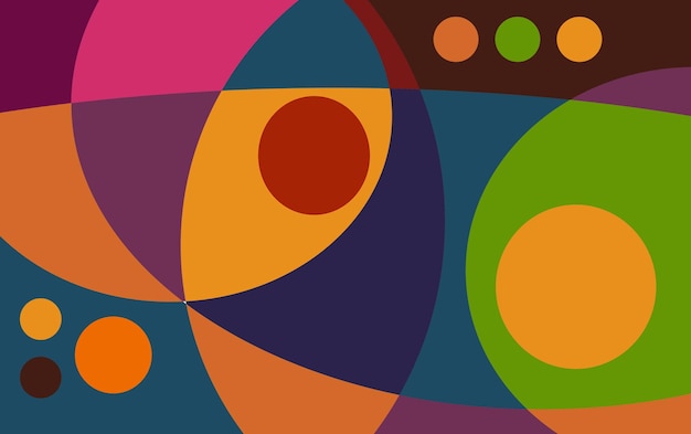colorido arte abstracto para decoración de paredes
