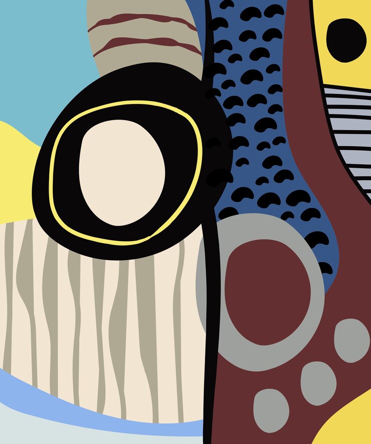 Vector colorido arte abstracto para decoración de paredes