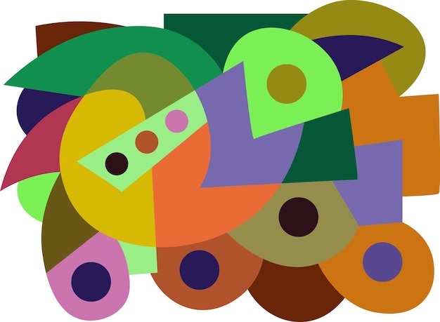 colorido arte abstracto para decoración de paredes